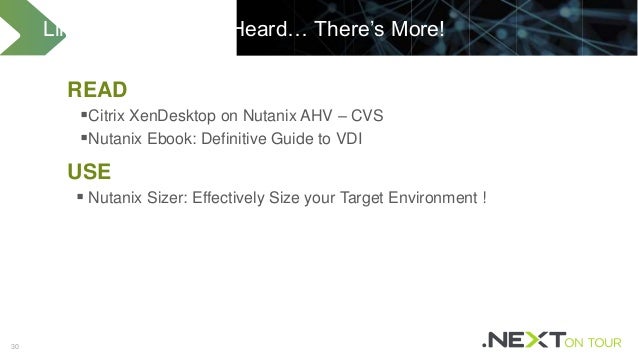 nutanix puts the i in vdi