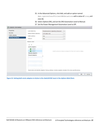 Dell XC630-10 Nutanix on VMware ESXi reference architecture | PDF