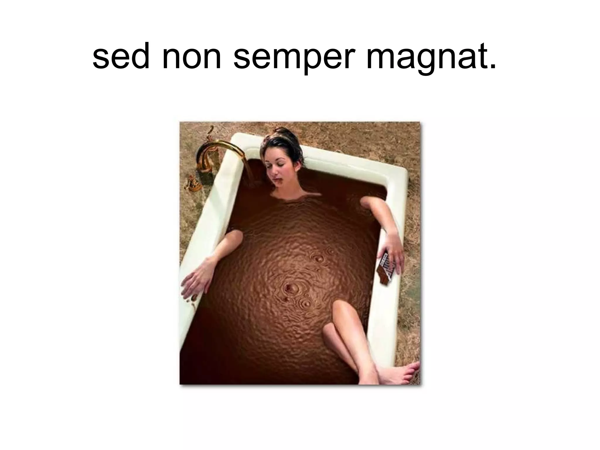 sed non semper magnat.  