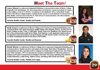 Meet The Team!
29
 