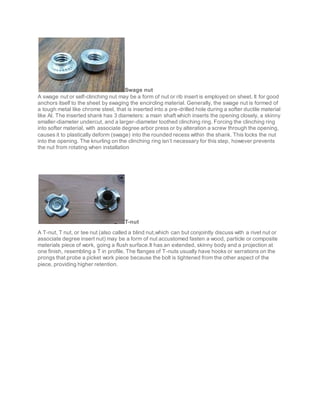Nut fastener | DOCX