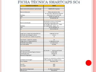 FICHA TÉCNICA SMARTCAPS SC4 