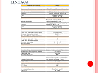 FICHA TÉCNICA BIOGEL ÓLEO DE LINHAÇA 