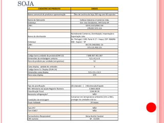 FICHA TÉCNICA BIOGEL LECITINA DE SOJA 