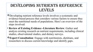Nutritional Science Reference nutreint reference levels.pptx the book to know the nutrition | PPTX