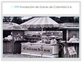 • 1993 Fundación de Dulces de Colombia S.A.
 