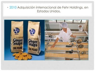 • 2010 Adquisición internacional de Fehr Holdings, en
Estados Unidos.
 