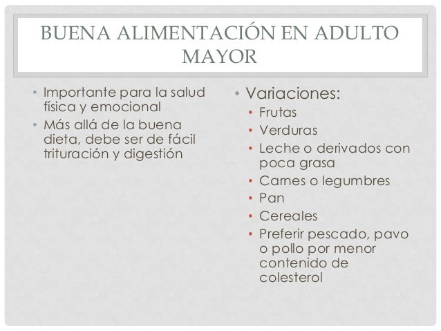 Nutrición en adulto y adulto mayor Nutrición en adulto y adulto mayor