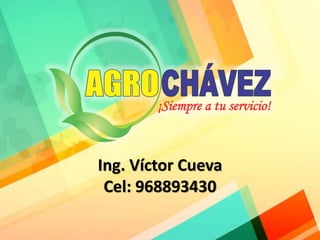 Ing. Víctor Cueva
Cel: 968893430
 