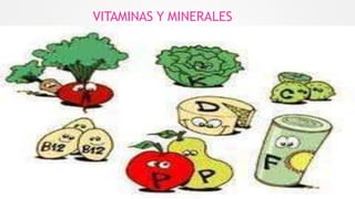 VITAMINAS Y MINERALES
 