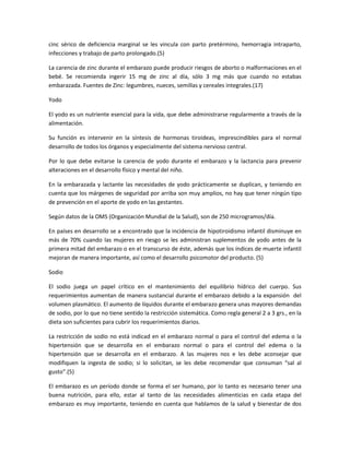 NutricióN Y Embarazo Final