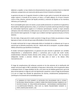 NutricióN Y Embarazo Final