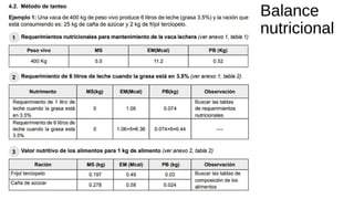 Balance
nutricional
 