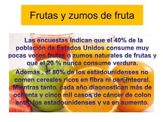 Frutas y zumos de fruta
 