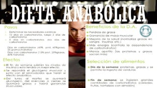 DIETA ANABÓLICA
 