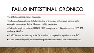 Fall Intestinal NUTRICIÓN EN FALLA INTESTINAL medicina | PDF