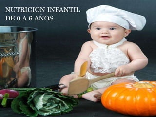 NUTRICION INFANTIL DE 0 A 6 AÑOS 