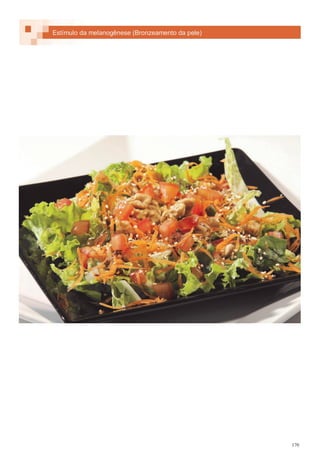 170
Estímulo da melanogênese (Bronzeamento da pele)
 