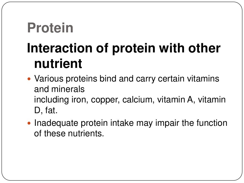 Nutrient interaction