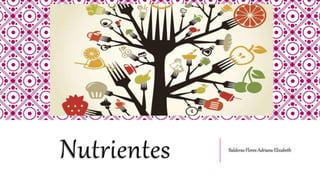 Nutrientes Balderas Flores Adriana Elizabeth
 