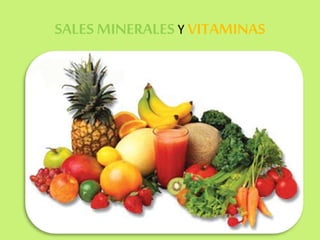 SALES MINERALES Y VITAMINAS
 