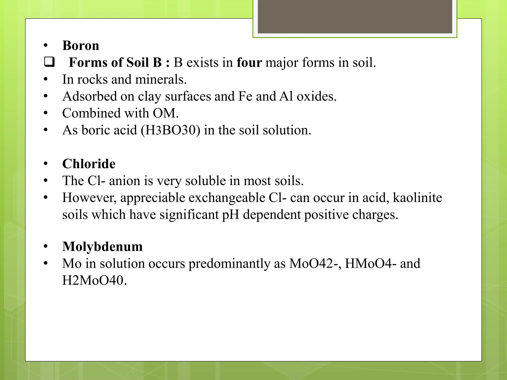 Nutrient Movement in Soils- Nutrient Absorption By Plants Mechanistic ...