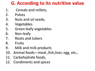 Nutrients Classification