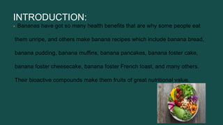 Nutrients In Bananas
