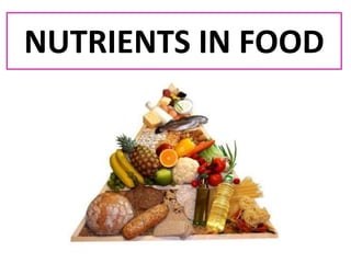 NUTRIENTS IN FOOD
 