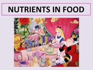 NUTRIENTS IN FOOD
 