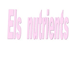Els  nutrients 