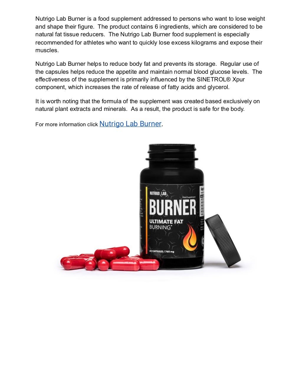 Nutrigo lab burner