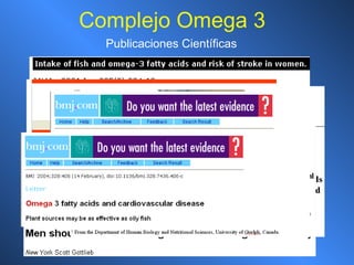 Publicaciones Científicas Complejo Omega 3 