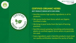 *PSP stands for Purity, Safety & Potency of the individual herbs.
 