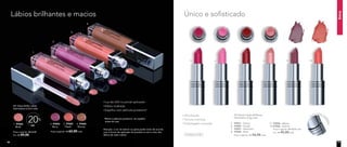 boca
Preço sugerido: R$ 62,00
Por: R$ 49,00
OFF
20%
1. 97022
Blush
NC Gloss Brilho Labial
Nutrimetics 6,2ml cada
3. 97025
Peach
2. 97023
Berry
Preço sugerido: R$ 62,00 cada
4. 97024
Bronze
Luz de LED no pincel aplicador
Efeito molhado
Espelho com película protetora*
*Retire a película protetora do espelho
antes de usar
Alta fixação
Textura cremosa
Embalagem cromada
Produzido na Itália
Único e sofisticadoLábios brilhantes e macios
NC Batom Hydra Brilliance
Nutrimetics 3,5g cada
5. 97031 - Cherry
6. 97029 - Candy
7. 97027 - Geranium
8. 97028 - Petal
Preço sugerido: R$ 56,00 cada
9. 97030 - Merlot
10.97026 - Salmon
Preço sugerido: R$ 56,00 cada
Por: R$ 45,00 cada
1.
2.
3.
4.
5. 6. 7. 8. 9. 10.
Atenção: a cor do batom ou gloss pode variar de acordo
com a forma de aplicação do produto e com o tom dos
lábios de cada mulher.
Fechamento ma
gnético
1110
 