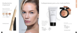 pele
Adapta-se perfeitamente
a diferentes tons de pele
Suaviza as imperfeições do rosto
NC Corretivo Líquido
Nutrimetics 2,5ml cada
Preço sugerido: R$ 59,00 cada
1. 97002
Light
2. 97003
Medium
3. 97004
Dark
3. 97004
Indispensáveis para uma make perfeitaAcabamento
impecável
4. 96977
NC Primer Facial
Nutrimetics 50ml
Preço sugerido: R$ 79,00
Por: R$ 59,00
Disfarça a aparência
dos poros dilatados
Formulação Oil-Free
Ajuda a manter a
maquiagem por
mais tempo
Duo de cores
Cor duradoura e iluminada
5. 97016
NC Blush Baked
Nutrimetics Júpiter 2g
Preço sugerido: R$ 63,00
Por: R$ 51,00
Dermatologicamente testadoOFF
25%
ATÉ
A modelo está usando Primer Facial, Corretivo Líquido Light, Base
Líquida Mineral Matte Butterscotch, Pó Compacto Velvet Finish Mineral
Sand e Blush Baked Júpiter no rosto.
Dermatologicamente testado
4. 5.
12 13
 
