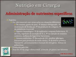 Nutrição Em Cirurgia