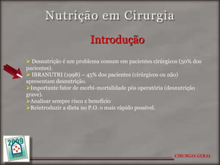 Nutrição Em Cirurgia
