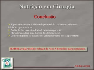 Nutrição Em Cirurgia