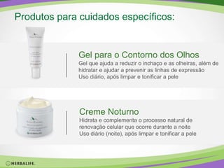 Informações ImportantesOs produtos Herbalife são recomendados para adultossaudáveis. Pessoas com problemas de saúde, devemconsultar o médico antes de iniciar o consumo.Grupos populacionais específicos, como lactentes(crianças em fase de amamentação), mães queamamentam, crianças, adolescentes, gestantes e idosos, devemconsultar um médico ou nutricionista antes de iniciar o consumo.Siga sempre as instruções dos rótulos dos produtos. Em caso de reações indesejáveis, um médico deve ser consultado.Os produtos são alimentos e não medicamentos, portanto não previnem, tratam e nem curam doenças.Em caso de dúvidas sobre produtos, entre em contato com SHAC (Serviço Herbalife de Atendimento ao Consumidor) 0800-774-3722.