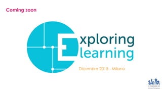 Dicembre 2015 - Milano
Coming soon
 