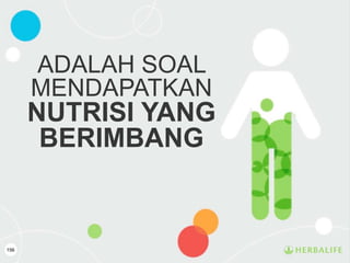 ADALAH SOAL
MENDAPATKAN
NUTRISI YANG
BERIMBANG
156
 