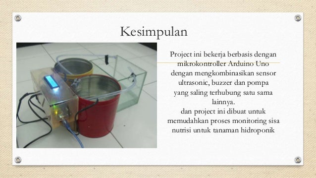 Monitoring dan Nutrisi Otomatis Tanaman Hidroponik  dengan 