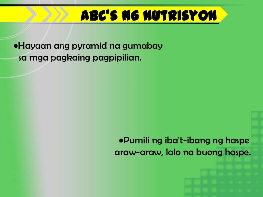 Nutrition ppt sample