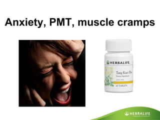 Anxiety, PMT, muscle cramps 