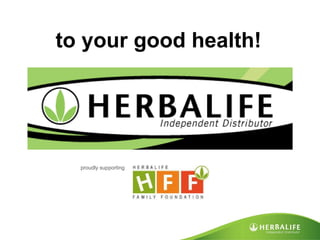 to your good health! proudly supporting 