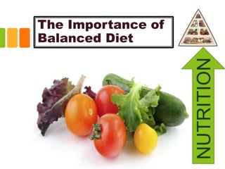 NUTRITION
The Importance of
Balanced Diet
 