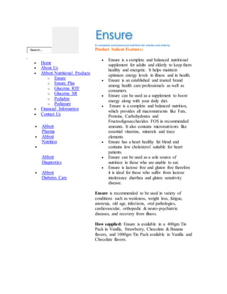 nestle Nutrition | DOCX