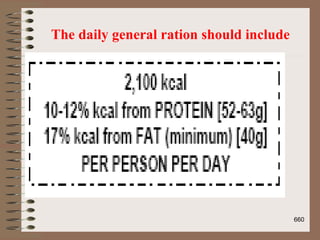 The daily general ration should include
660
 