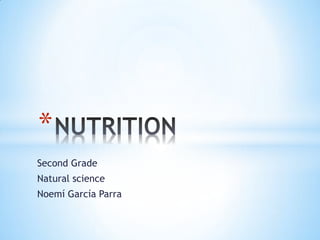 Second Grade
Natural science
Noemí García Parra
*
 